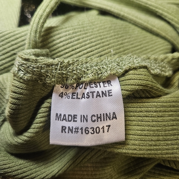 Backless Green Princess Polly Long Sleeve Crop Top - Picture 6 of 10